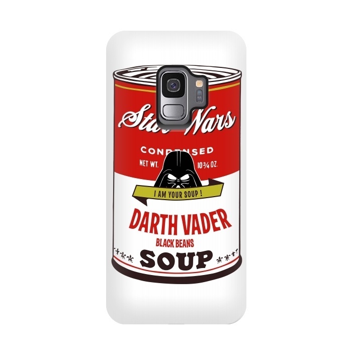 Galaxy S9 StrongFit Star Wars Campbells Soup Vader by Alisterny