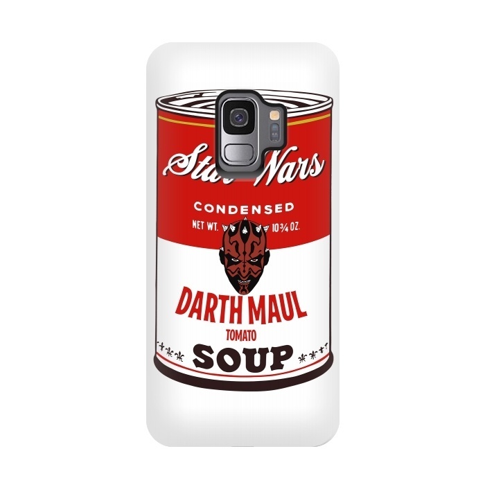 Galaxy S9 StrongFit Star Wars Campbells Soup Darth Maul by Alisterny