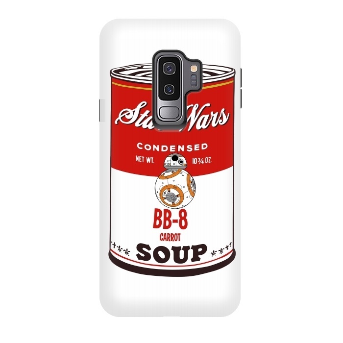 Galaxy S9 plus StrongFit Star Wars Campbells Soup BB-8 by Alisterny