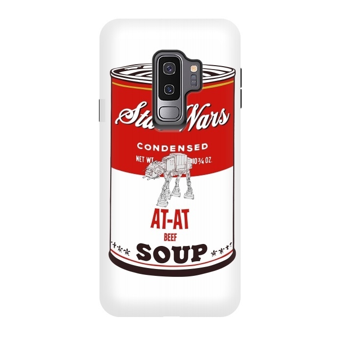 Galaxy S9 plus StrongFit Star Wars Campbells Soup At-At by Alisterny