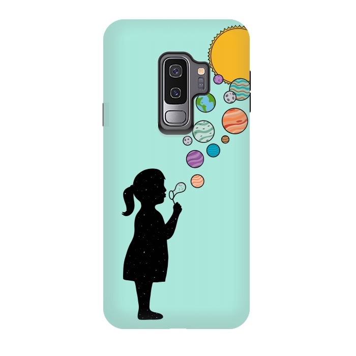 Galaxy S9 plus StrongFit Planets bubbles by Coffee Man
