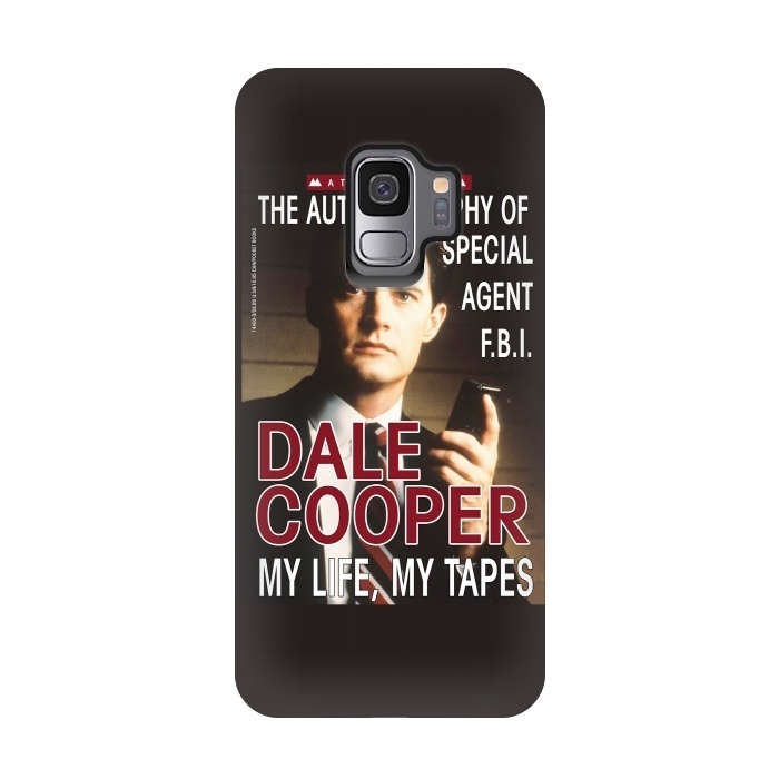 Galaxy S9 StrongFit Twin Peaks Dale Cooper Book by Alisterny
