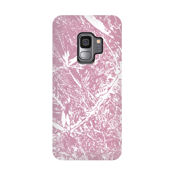 Galaxy S9 StrongFit Pink Floral Art by Zala Farah