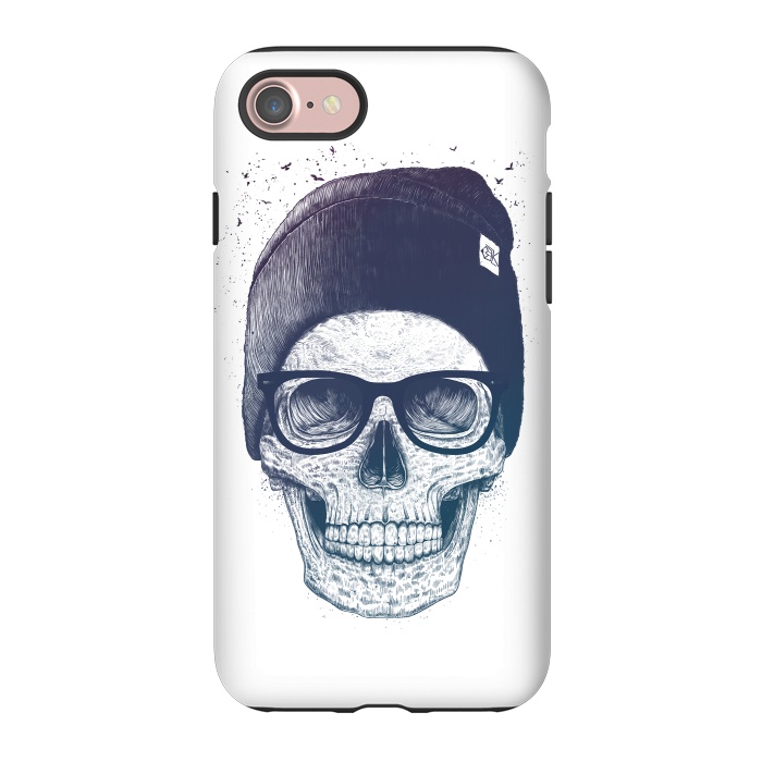 iPhone 7 StrongFit Colorful skull in hat by kodamorkovkart