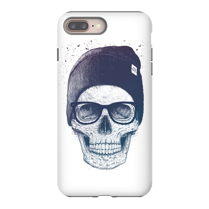 iPhone 7 plus StrongFit Colorful skull in hat by kodamorkovkart