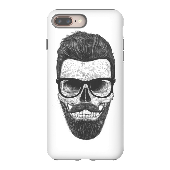 iPhone 7 plus StrongFit Hipster skull by kodamorkovkart