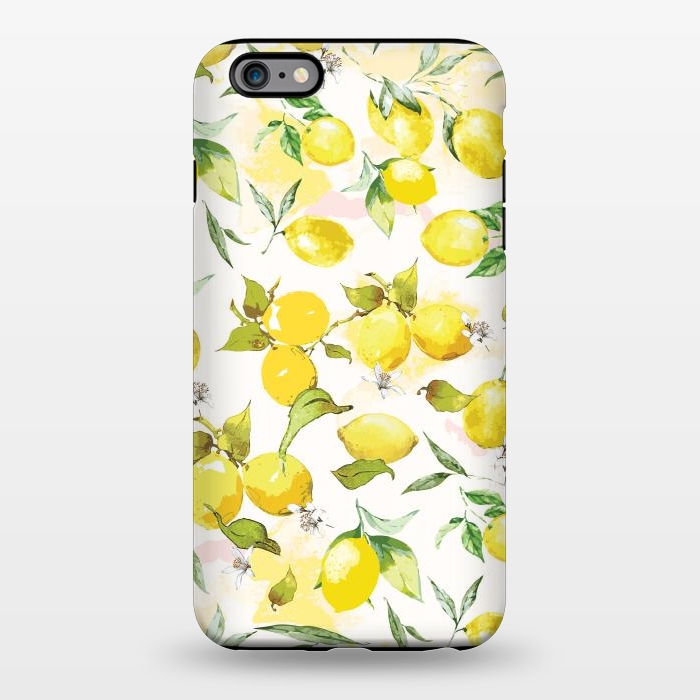 iPhone 6/6s plus StrongFit Watercolor Lemon Pattern by Bledi