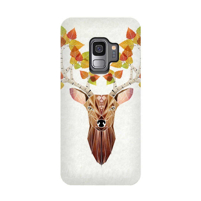 Galaxy S9 StrongFit deer autumn by Manoou