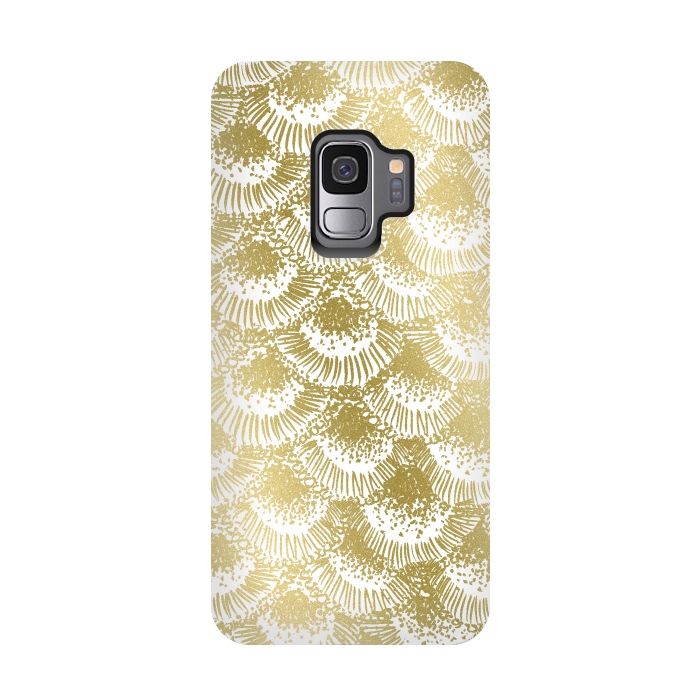 Galaxy S9 StrongFit Organic Burst Gold by Caitlin Workman