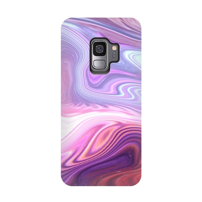 Galaxy S9 StrongFit Purple Marble by Martina