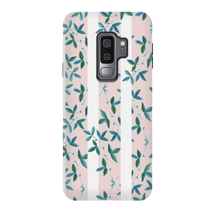 Galaxy S9 plus StrongFit Peeping Pink Vines by Zala Farah