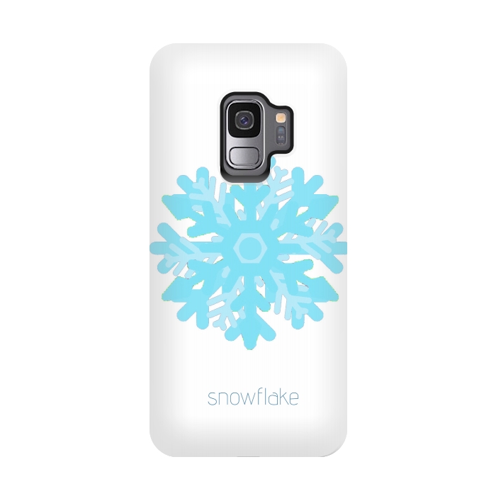 Galaxy S9 StrongFit Snowflake -light blue by Bettie * Blue