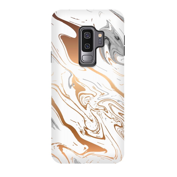 Galaxy S9 plus StrongFit Liquid Golden Marble 007 by Jelena Obradovic