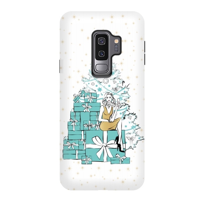 Galaxy S9 plus StrongFit Christmas Tree with gifts by Martina