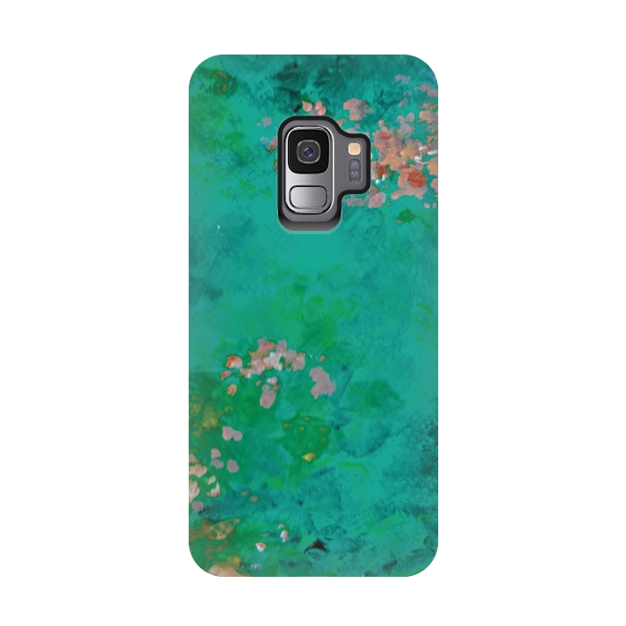 Galaxy S9 StrongFit Impressionist Lake by Zoe Charlotte
