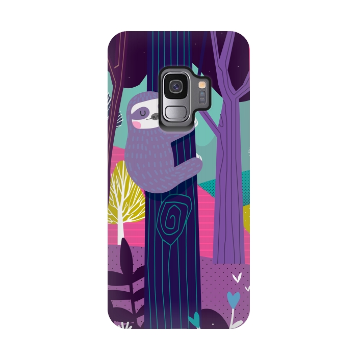 Galaxy S9 StrongFit Sloth in the woods by Maria Jose Da Luz