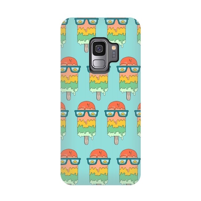 Galaxy S9 StrongFit Hot Ice Cream pattern green by Coffee Man