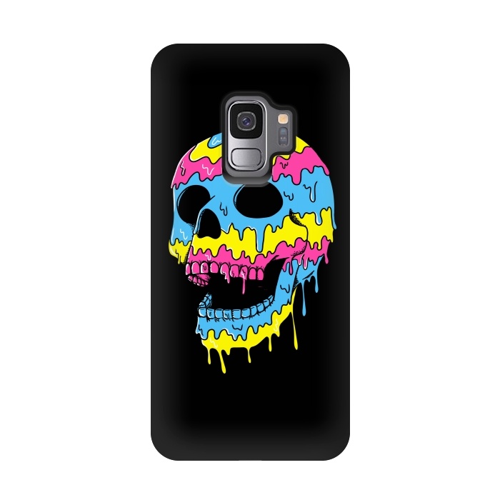 Galaxy S9 StrongFit Melted Skull by Coffee Man