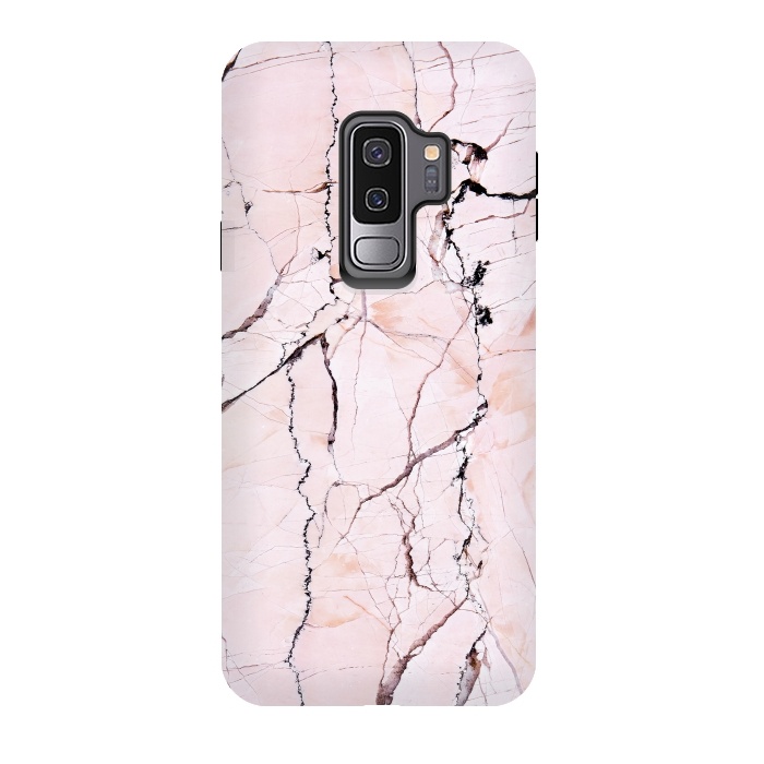 Galaxy S9 plus StrongFit Pink texture marble by Mmartabc