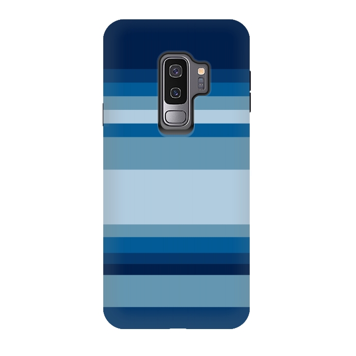 Galaxy S9 plus StrongFit Blue stripes by Dhruv Narelia