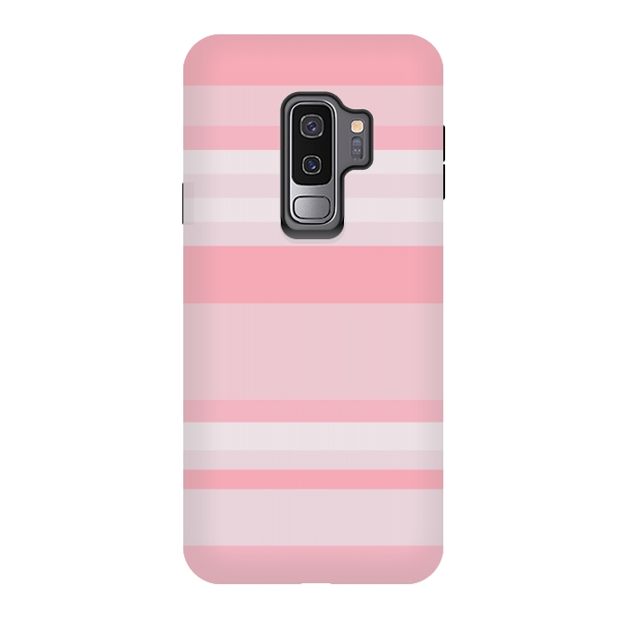 Galaxy S9 plus StrongFit Pink Stripes by Dhruv Narelia