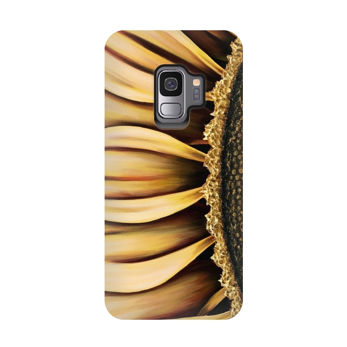 Galaxy S9 StrongFit Sunflower by Denise Cassidy Wood