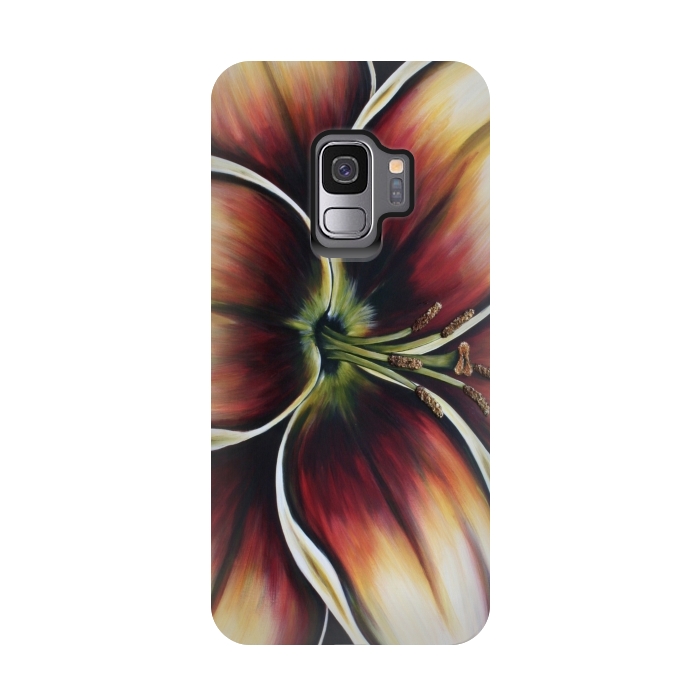 Galaxy S9 StrongFit Sunset Lily by Denise Cassidy Wood