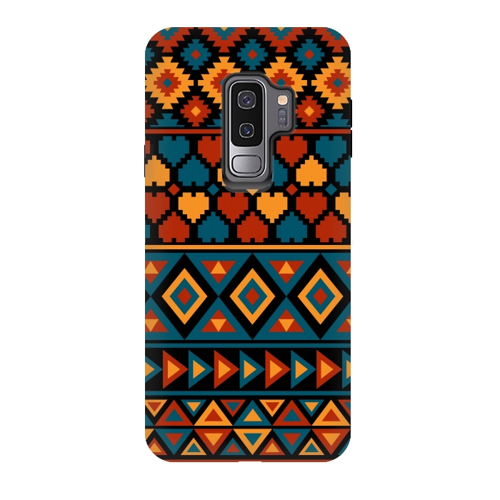 Galaxy S9 plus StrongFit aztec traditional pattern by Dhruv Narelia