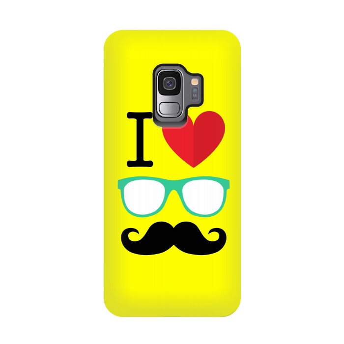 Galaxy S9 StrongFit I Love Moustache by Dhruv Narelia