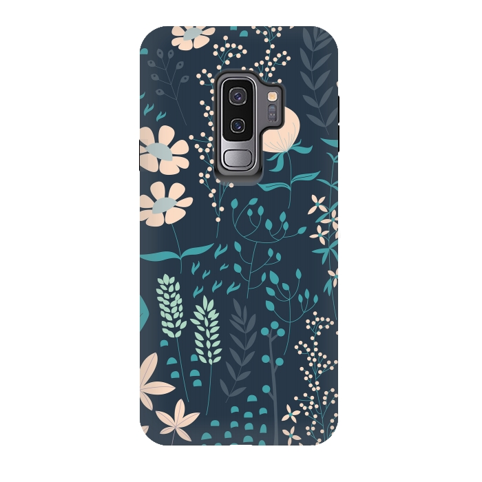 Galaxy S9 plus StrongFit Spring Garden Blue by Jelena Obradovic