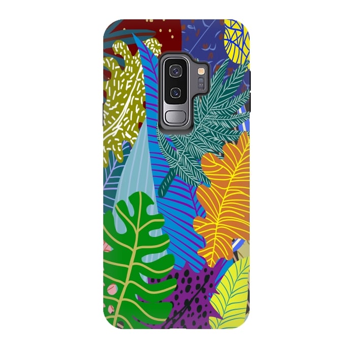 Galaxy S9 plus StrongFit Lush Leaves by Notsniw