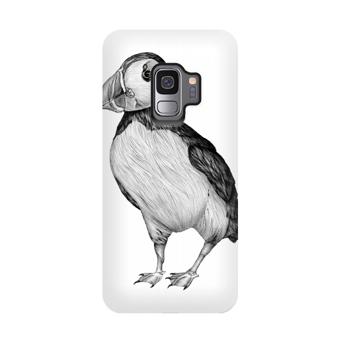Galaxy S9 StrongFit Little Puffin by ECMazur 