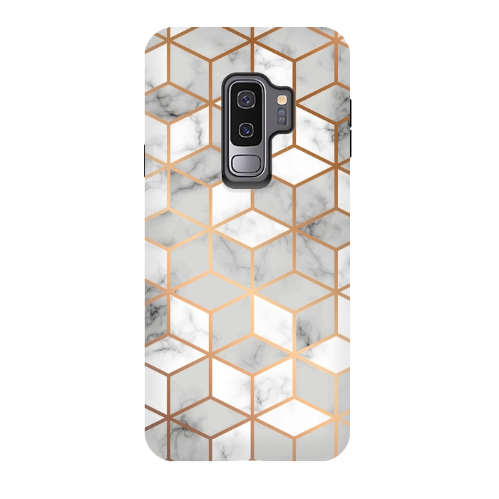 Galaxy S9 plus StrongFit Marble Geometry 007 by Jelena Obradovic
