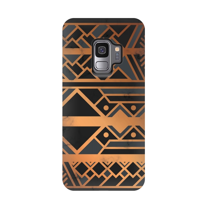 Galaxy S9 StrongFit Black and Gold 028 by Jelena Obradovic