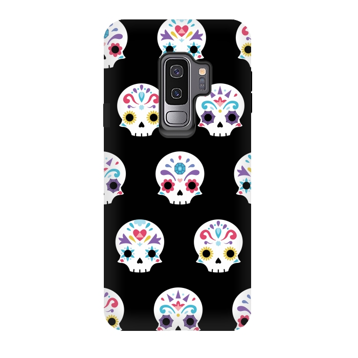 Galaxy S9 plus StrongFit Cute sugar skull  by Laura Nagel