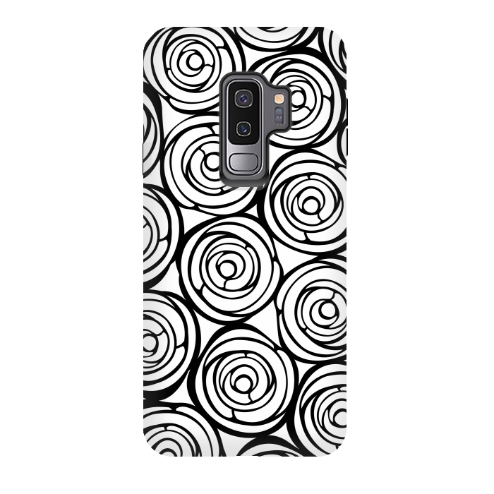 Galaxy S9 plus StrongFit Black Roses by Julia Grifol