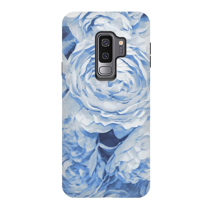 Galaxy S9 plus StrongFit Blue roses by Julia Grifol