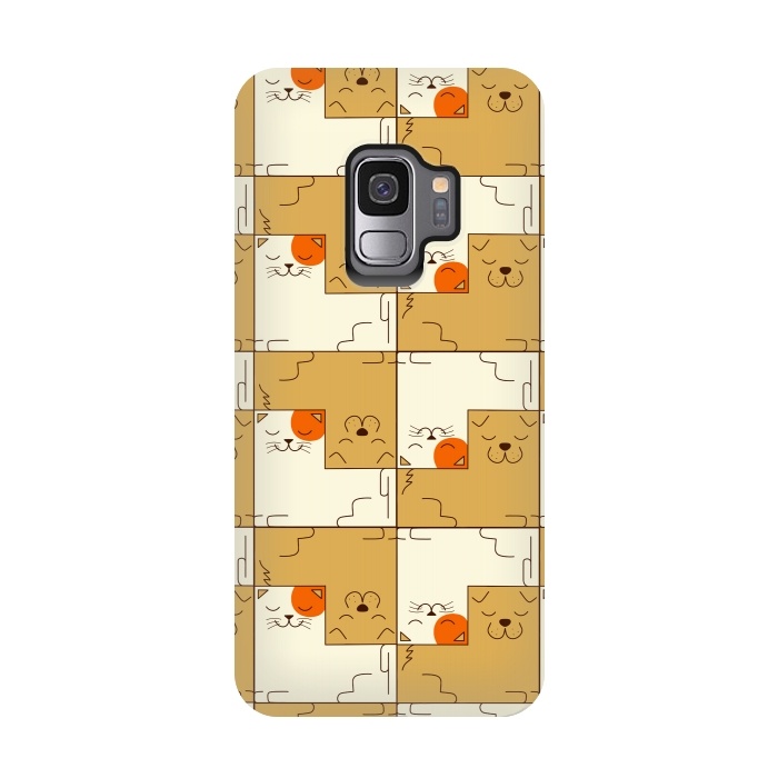Galaxy S9 StrongFit Cat and Dog by Coffee Man