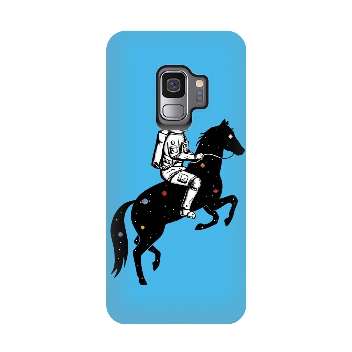 Galaxy S9 StrongFit Astronaut and Horse by Coffee Man