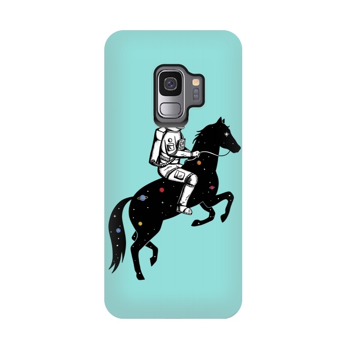 Galaxy S9 StrongFit Astronaut and Horse 2 by Coffee Man