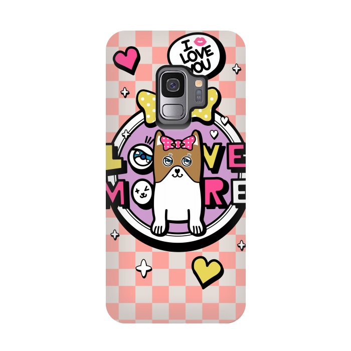 Galaxy S9 StrongFit CUTIE DOG by Michael Cheung