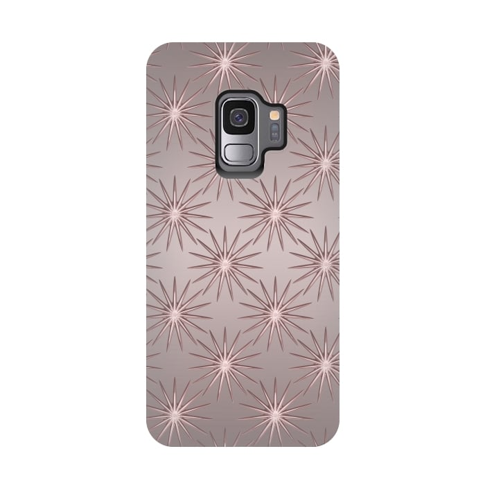 Galaxy S9 StrongFit Shimmering Rose Gold Sun  by Andrea Haase