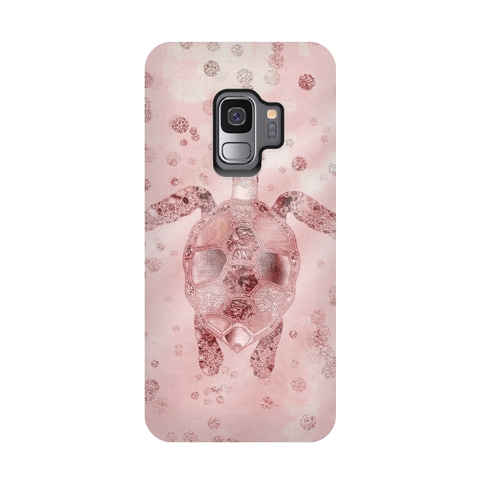 Galaxy S9 StrongFit Glamorous Sea Turtle by Andrea Haase