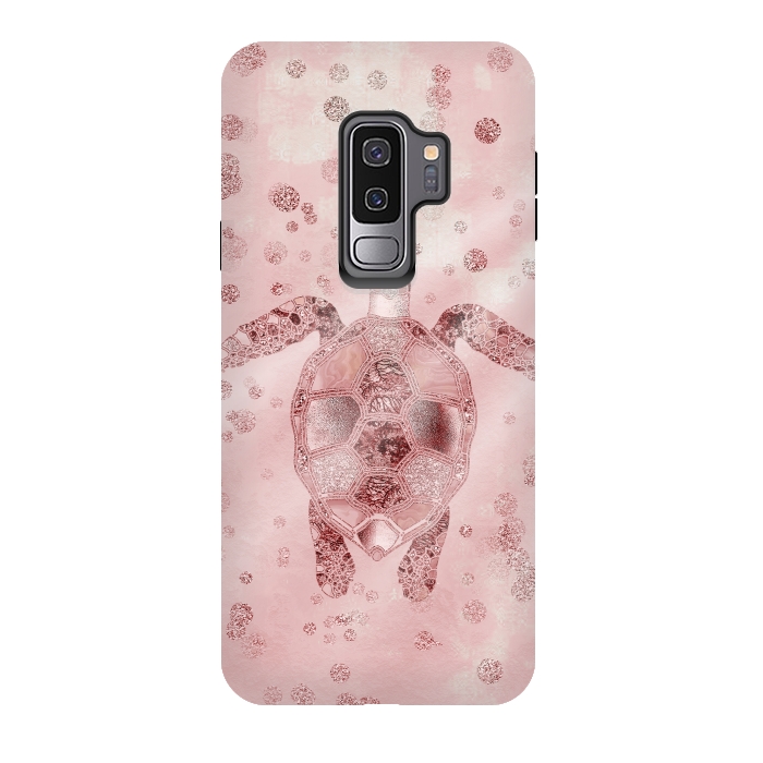 Galaxy S9 plus StrongFit Glamorous Sea Turtle by Andrea Haase
