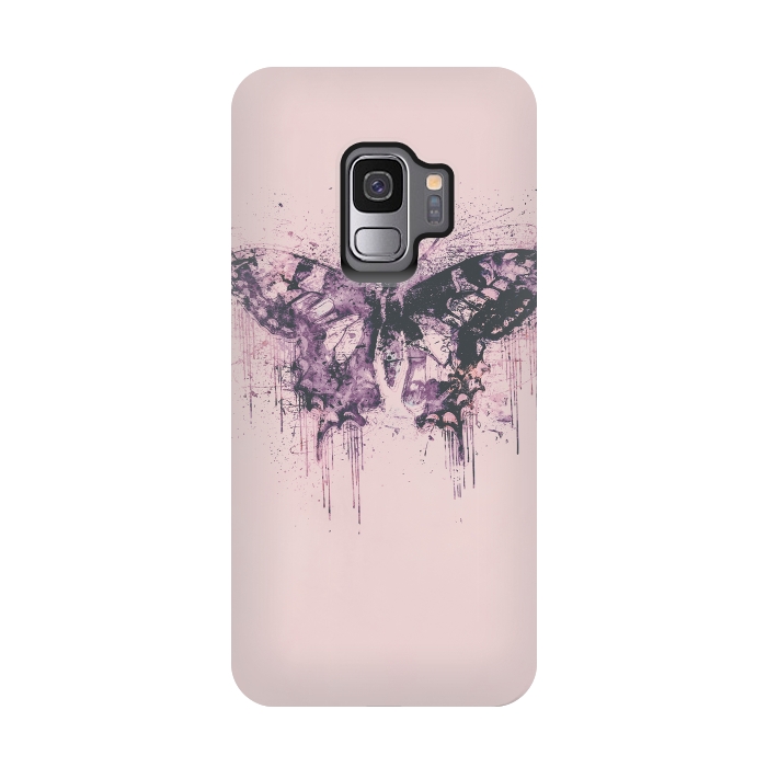 Galaxy S9 StrongFit Artsy Butterfly  by Andrea Haase