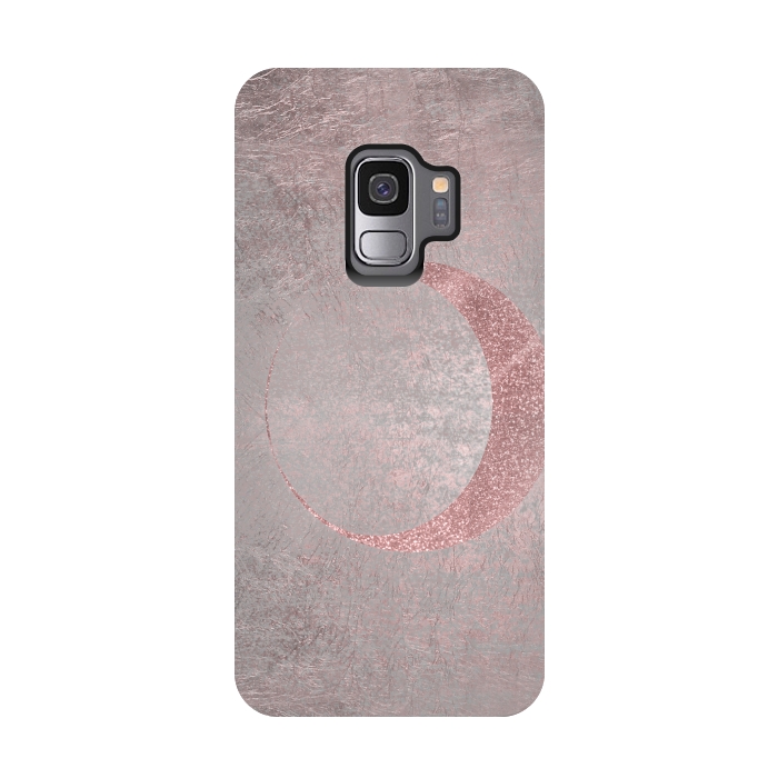 Galaxy S9 StrongFit Rose Gold Half Moon 2 by Andrea Haase