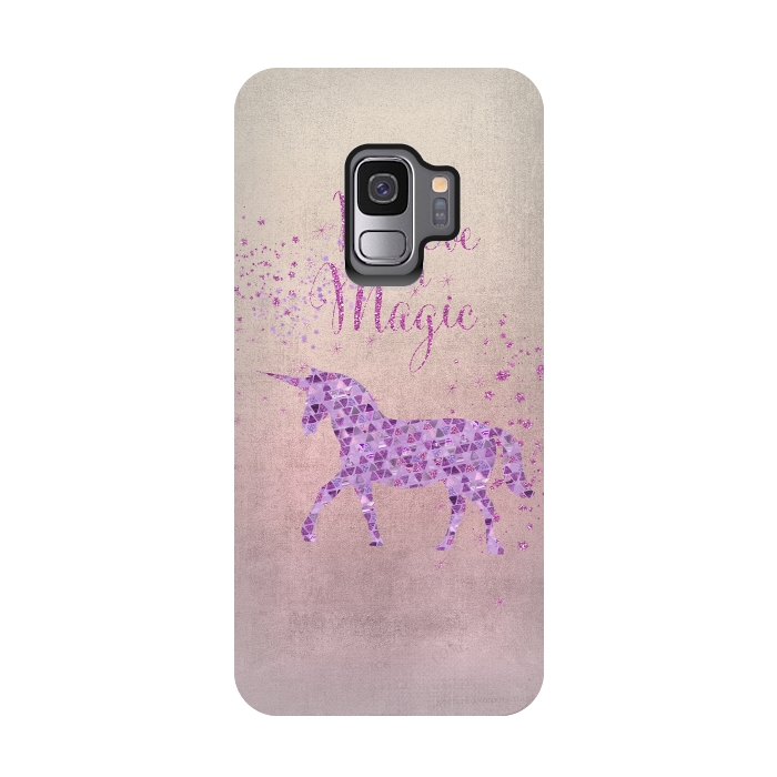 Galaxy S9 StrongFit Unicorn Believe In Magic by Andrea Haase