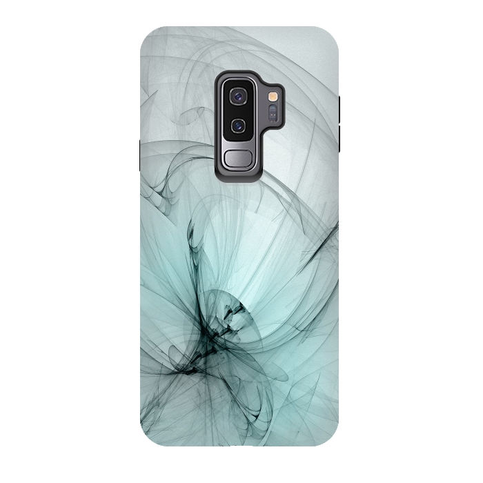 Galaxy S9 plus StrongFit Magic Turquoise Fractal by Andrea Haase