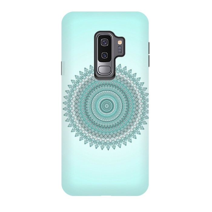 Galaxy S9 plus StrongFit Magical Teal Mandala by Andrea Haase