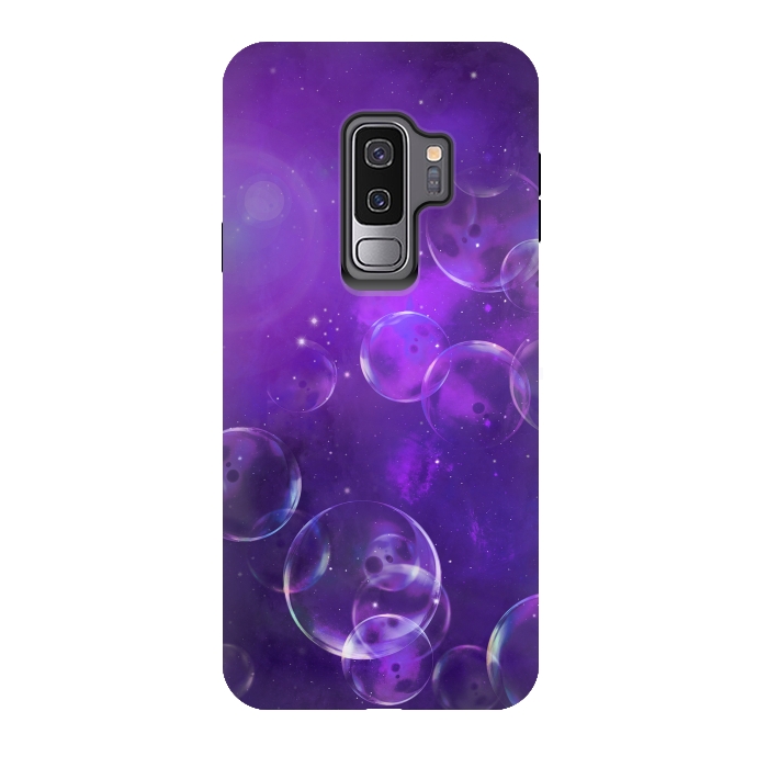 Galaxy S9 plus StrongFit Surreal Purple Bubbles by Andrea Haase
